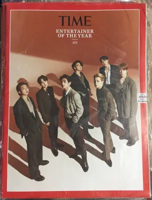 BTS ENTERTAINER OF THE YEAR AND GUARDIAN OF THE YEAR FRONTLINE HEALTH WORKERS BACK TO BACK COVER TIME MAGAZINE DECEMBER 2020 ISSUE