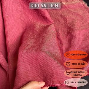 Vải Voan Tơ Ánh Nhũ Khổ 1m5 - Chất Mỏng Thấu Mềm Mại Rũ Dịu Không Co Giãn - May Áo Dài Cách Tân