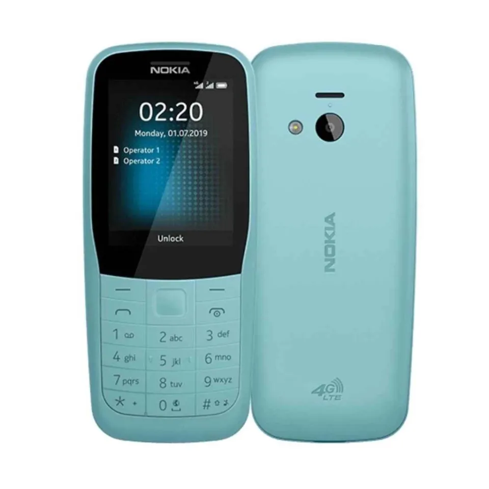 Nokia 220 Keypad Phone: Original Dual Sim Basic Phone with FM & Box  Included