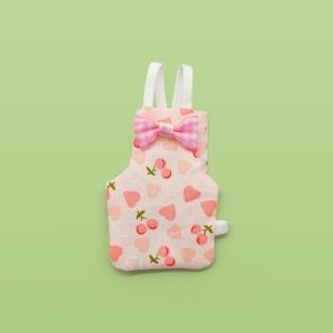 WAPKTY Bowtie Parrot Diaper Breathable Colorful Fruit Parrot Flight Suit Keep Birds Clean Pet Bird Clothes Daily Wear