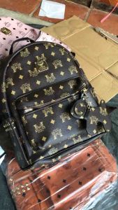 Balo thời trang màu nâu chữ M size 3240