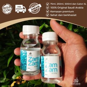 Air Zam Zam 75ml Asli 100% Orginal Zamzam Water Oleh Oleh Haji Umrah
