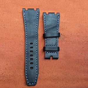 Tali Kulit Jam Tangan Sapi Asli AP Warna Hitam Garansi 1 Tahun