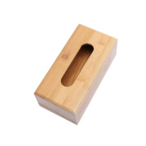 ZSDN MALL Creative Home Table Decoration Bamboo  Organizer Western restaurant Storage box Tissue Rack Tissue Holder Napkin holder