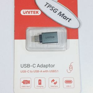 Đầu OTG Type C (USB C ra USB 3.0): Cáp dài 20Cm / Đoạn ngắn (Hiệu Unitek)