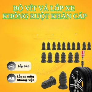 Bộ 20 Vít Vá Xe Khẩn cấp Cho Ô Tô Xe Máy Vá Lốp Không Ruột Không Cần Tháo Lốp