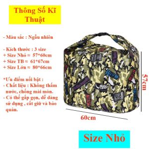 Túi Đựng Cá Rằn Ri Gấp Gọn Thùng Đựng Câu Cá Tiện Lợi