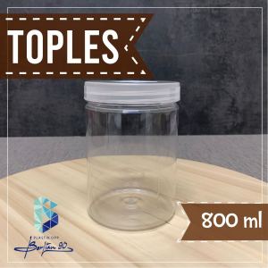 ( Isi 40 Pcs )Toples Plastik 800Ml-Toples Tabung 800Ml-Toples Clynders 800Ml-Toples Plastik 0.8 Liter-Per 40 20 10 Pcs Free Buble Wrap