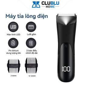 -CLUBLU- Máy Tỉa Lông Toàn Thân cho Nam CHOME Lông Vùng Kín 2 Lược Tiện Lợi Chống Nước Tỉa Sát Bề Mặt Da