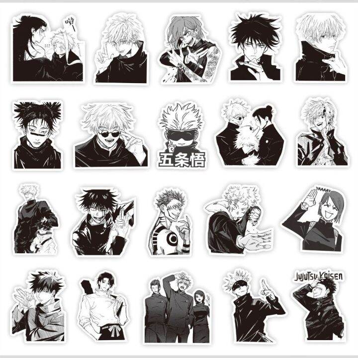 Labora Jujutsu Kaisen Jujutsu Kaisen Anime Sticker Gojo Satoru Self Adhesive Diy Decorative 2169