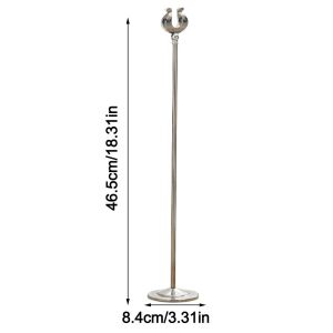 MASTERYX Stainless Steel Table Number Holder Stable Base Seat Clamp Name Card Holder Durable U Shape Menu Standing Table Accessories