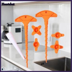 [Heartsbat] 1 bộ kính keo niêm phong nắp keo Súng Vòi phun nạo vét sử dụng nắp này để ngăn chặn nhanh chóng làm khô ống lõi