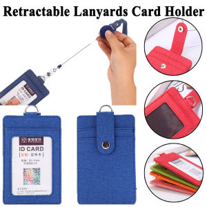 GYYT Retractable PU Leather Coin Bag Lanyards Wallet Strap Card holder ID Badge Holder Credit Card Holder Protect Cover Bag