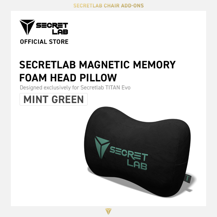 Secretlab Magnetic Memory Foam Head Pillow (Mint Green) Lazada PH
