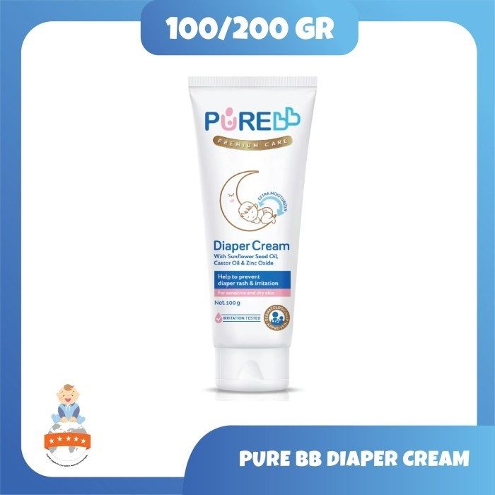 PURE BB Diaper Cream Ruam Popok Bayi 100g