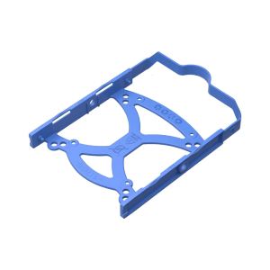 5.25in Drive Bay to 3.5in/2.5in HDD SSD Converter Adapter Bracket Plastic Durability Space Optimization Mounting Frame