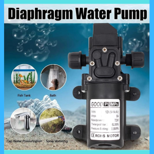 COD GOODPUMPS Pompa Air Mini Diaphragm Pump 12V 70W 6L/min  GP17 / alat pompa air mini akuarium untuk kolam ikan sumur shimizu tekanan tinggi super kuat terbaik promo murah viral multifungsi otomatis / pompa air akuarium besar menyiram tanaman