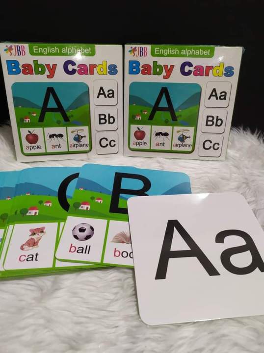 BABA English Alphabet ABC Letter Baby Toddler Flash Cards Educational ...