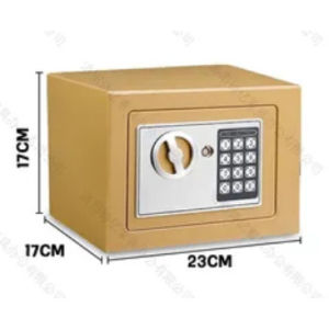 SG Ready Stock Model 17E Digital Security Safe Box Electronic Keypad Dual Unlock Steel Safe for Home Office Cash Jewell