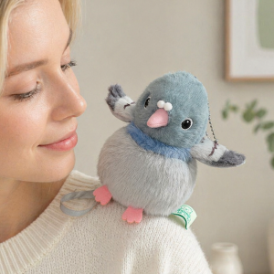 5 Styles Cute Mini Standing Shoulder Pet Bird Plush Toys Fluffy Adorable Pretty Parrot Pigeon Toys Funny Toy/Pendant For Kids h260820