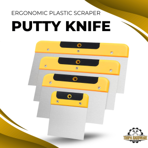 Stainless Steel Putty Knife Paint Scraper Tool (4 6 8 10 Inch) Plaster Shovel Filling Spatula Wallpaper Scraper Tropa Hardware