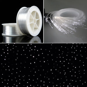 Plastic Optical Fiber Light Cable 0.75mm 1.0mm 1.5mm 2.0mm For DIY Starlight Ceiling Car Roof Ambient Light