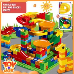 [Toy N Joy] Marble Run Building Blocks Bricks With Slide and Funnel For Kid Educational Toys Set Blok Binaan Laluan Guli