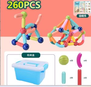 25/42/64 PCS Stick Ball Building Blocks Set Bricks Brain Puzzle Stacking Blocks Children Boy Girl Gift 益智拼装积木