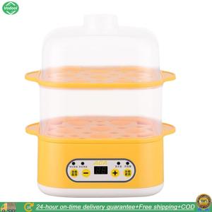 [Vodool Park City] 200W Multi-Function Cooker 12 Eggs Capacity Double Layer Multifunctional Egg Boiler Auto Shut-Off for Breakfast Steaming Cooking