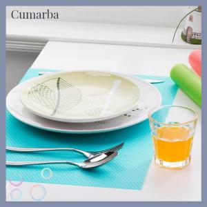 [Cumarba] 4PCS EVA Waterproof Refrigerator Liner Mat Washable Mildew Kitchen Pad Anti-oil Cabinet Drawer Placemat Heat-insulat Fridge Mat