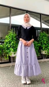 Setelan Wanita Chici Teen Lengan Panjang Dan Skirt Terbaru