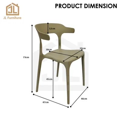 JL Furniture PP-295 Plastic Chair Dining Chair PP Backrest Chair Study Chair Cafe Kerusi Makan 塑料椅
