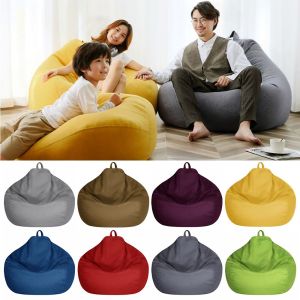 SSVFED Adults Kids Sofa Couch Cover Home Decor Snugly Gamer Chair Large Bean Bag Lazy Lounger Chair Sofa Cover