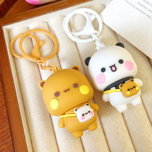 ใหม่จี้ Bubu และ Yier พวกกุญแจสำหรับกระเป๋าสะพายเสน่ห์น่ารักการ์ตูนตุ๊กตาหมีอะนิเมะพวงกุญแจคู่รักของขวัญเพื่อน