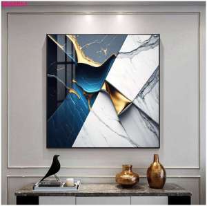 Himalaya Painting 40cmx40cm Art Style Abstract Design Frameless Waterproof Sintraboard Decorative Wall