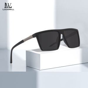 LouisWill Men’s Retro Sunglasses Polarized Sunglasses Fashion Driving Sunglasses UV400 Elastic Paint Design Clean Vision Sunglasses Cycling Riding Running Glasses for Men