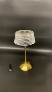 Cordless Crystal Table Lamp 3 Color Touch Control Dimmable LED Desk Light Rechargeable Bedside Night Lamp for Bedroom Living Room Dining Table Restaurant Decor