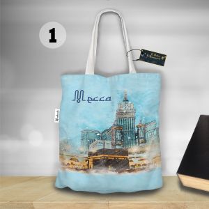 TAS MEKKAH MADINAH TOTE BAG KANVAS MEKKAH READY 6 MOTIF SIAP KIRIM TKR 003
