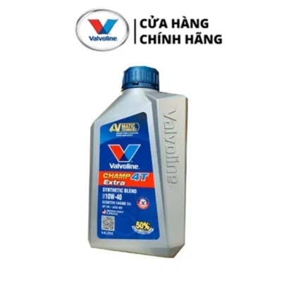 Nhớt Xe Tay Ga Bán Tổng hợp Valvoline Cham 4T Extra Scooter 10W40 SN MB 0.8L 800ml