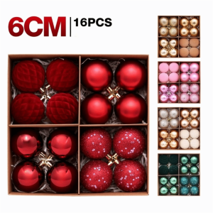 MINUTE 16Pcs Nhiều màu sắc Quả bóng Giáng sinh bằng nhung Lông nhung Bóng loáng Đồ trang trí treo tường dịp Giáng sinh. Tròn Đồ trang trí cây thông Noel Dùng để trang trí nhà cửa.
