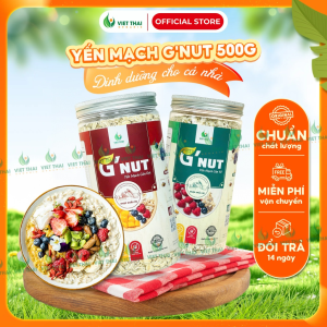 [HOT] Combo 3 hộp Yến mạch GNut Thơm Nguyên Chất Cán Vỡ / Cán Dẹp 500g Eatclean Ăn Dặm Yêu Hạt