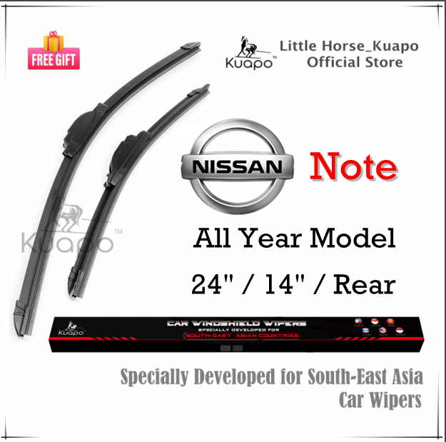 Nissan Note Wiper Blade for All Year Model NOTE Car Window Wipers Set