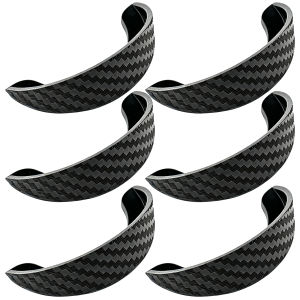 20Pcs Car Reverse Rearview Camera Rain Shield Flexible PVC Soft Glue Carbon Fiber Pattern Anti Glare Visor Hood Cover Self Adhesive