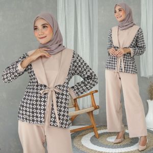 Atasan batik wanita Blus batik wanita modern 2021 - Baju batik murah - Baju batik tunik - Baju batik kantor - Baju batik kekinian - Baju batik kombinasi