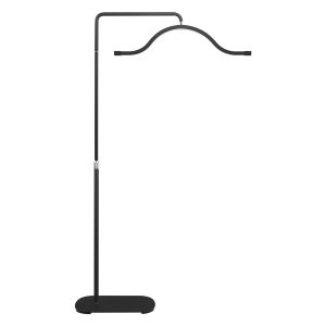 FOSOTO 45W Multifunctional Aluminum Alloy LED 3200k-5600k Dimmable Adjustable Floor Lamp with Phone Holder for Eyelash ExtensionsManicureMakeupHair SalonCloud Half Moon Light