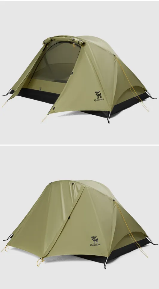 Qunature X-Shaped Outdoor Tent Waterproof Double-layer Aluminum