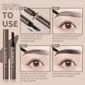 KIMUSE Eyebrow Cream Gel With Brush 2 IN 1 Pomade Brow Pencil Long-lasting & Waterproof Brow Makeup Brow Stamp. 