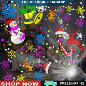 【New Arrival】 Holiday LED Christmas Projection Light Waterproof with 360 Degree Rotation for Decorative Lighting