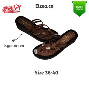 Sandal Wedges Wanita Jepit Manohara
