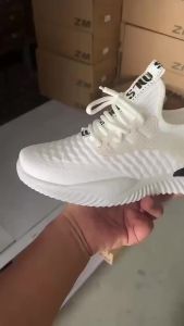 Giày chạy bộ thể thao IELGY phối lưới thoáng khí phong cách Hàn Quốc đơn giản thời trang cho nam